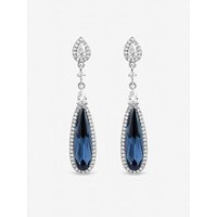 Plated Crystal Drop Earrings