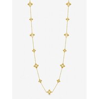 Crystal Clover Long Necklace