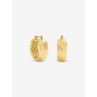 Textured Large Hoop Earrings