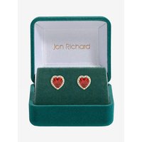 Gold Plated Heart Earrings Gold