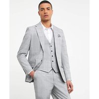 Jasper Light Grey Check Suit Jacket