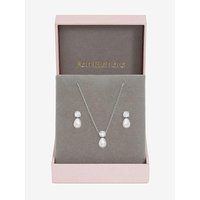 Crystal Pearl Bridal Set Gift Box