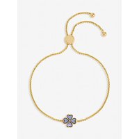 Heart Clover Toggle Bracelet Gold