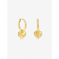 Plated Satin Heart Earrings