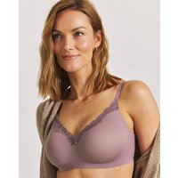 Lace Trim Comfort Bra 12 14