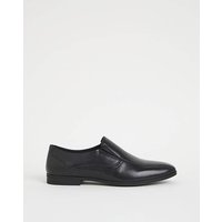 Formal Leather Slip On Wide