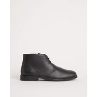 Clean Leather Desert Boot Wide