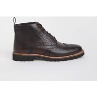 Leather Lace Up Boot Wide