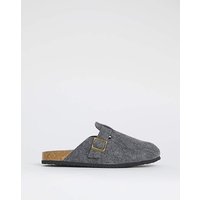 Felt Mule Slippers Wide