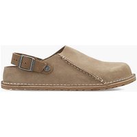 Lutry Suede Taupe Clogs Taupe