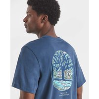 Back Graphic T Shirt Dark Denim