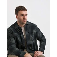 & Charlie Checked Overshirt & 2XL
