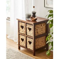 Hyacinth Hearts 4 Drawer Square Unit