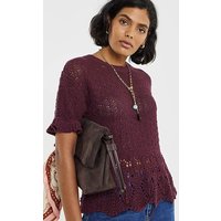 Peplum Stitch Detail SS Knit 16 18