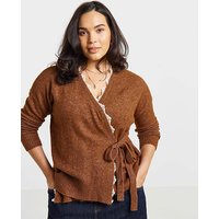 Lace Trim Ballet Wrap Cardigan 16 18