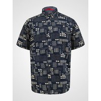 Rick S S Geometric Print Shirt