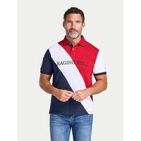 Contrast Sleeve Pique Polo