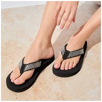 Beaded Wedge Flip Flop