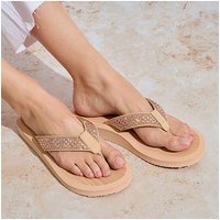 Beaded Wedge Flip Flop