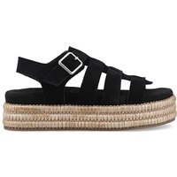 Rosetta Gladiator Sandal Black Tan