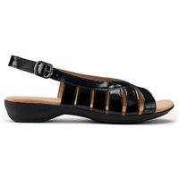 Sundown Extra Wide Sandal Patent 1 2