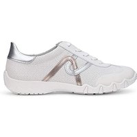 Marianne Wide Fit Trainer White Metallic 1 2