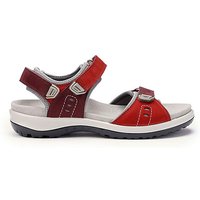 Walk II Extra Wide Walking Sandal Salsa Maroon 1 2