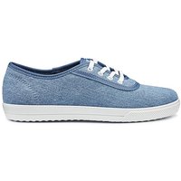 Mabel Wide Fit Canvas Lace Up Light Denim 1 2