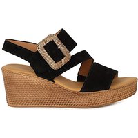 Embrace Wedge Sandal Suede 1 2