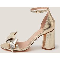 Emer Bow Metallic Heels