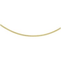 9 Carat Heart Slider Curb Chain INCH