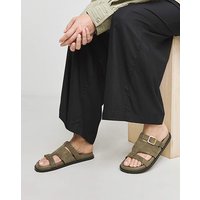 Lasercut Detail Footbed Sandal Std