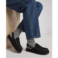 House Shoe Mule Wide Fit Suede JD Williams