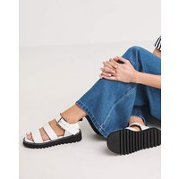 Leather Chunky Sandals E Fit