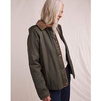 Cord Wax Look Padded Jacket