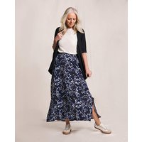 Printed Jersey Midi Skirt Print