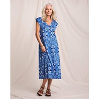 Pure Cotton Printed Midi Dress Print