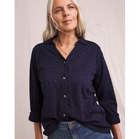 Pure Cotton Broderie Jersey Shirt
