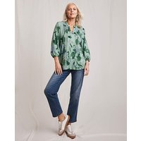 Pintuck Jersey Top Print