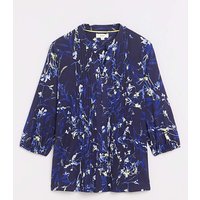 Pintuck Jersey Top Print