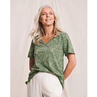V Neck Printed T Shirt Print