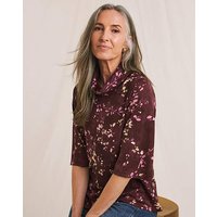 Roll Neck Cosy Touch Top Print