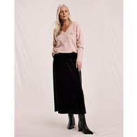 Velvet Midi Skirt
