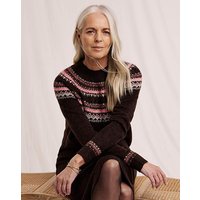 Fairisle Knitted Jumper Dress Multi Coloured 28 30