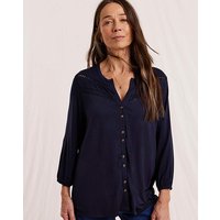 Lace Trim Jersey Blouse
