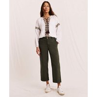 Crop Stretch Pocket Culotte