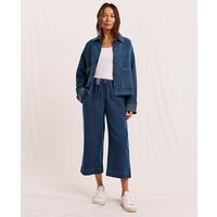 Denim Stitch Crop Trouser