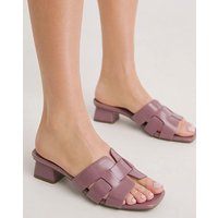 Woven Mule Sandals E Fit Dusty Pink