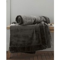 Velvet Faux Fur Cosy Throw 150X200