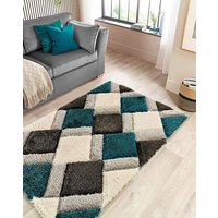 Geo Shaggy Cosy Rug 60X110